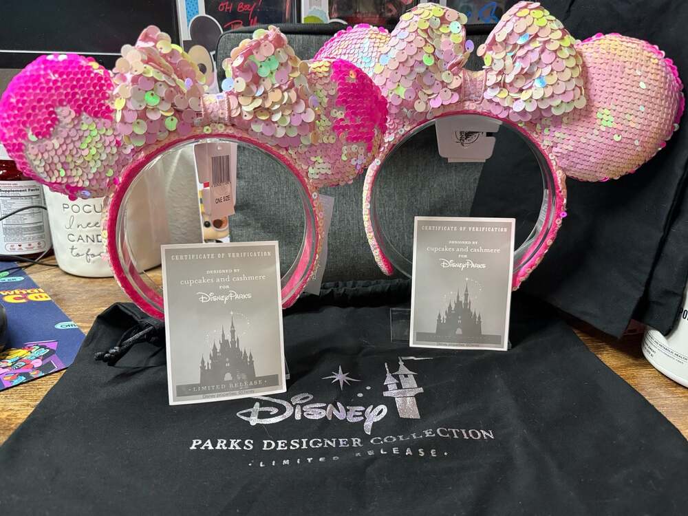 Disney Parks Designer Collection Cupcakes and Cashmere Ear Headband Set